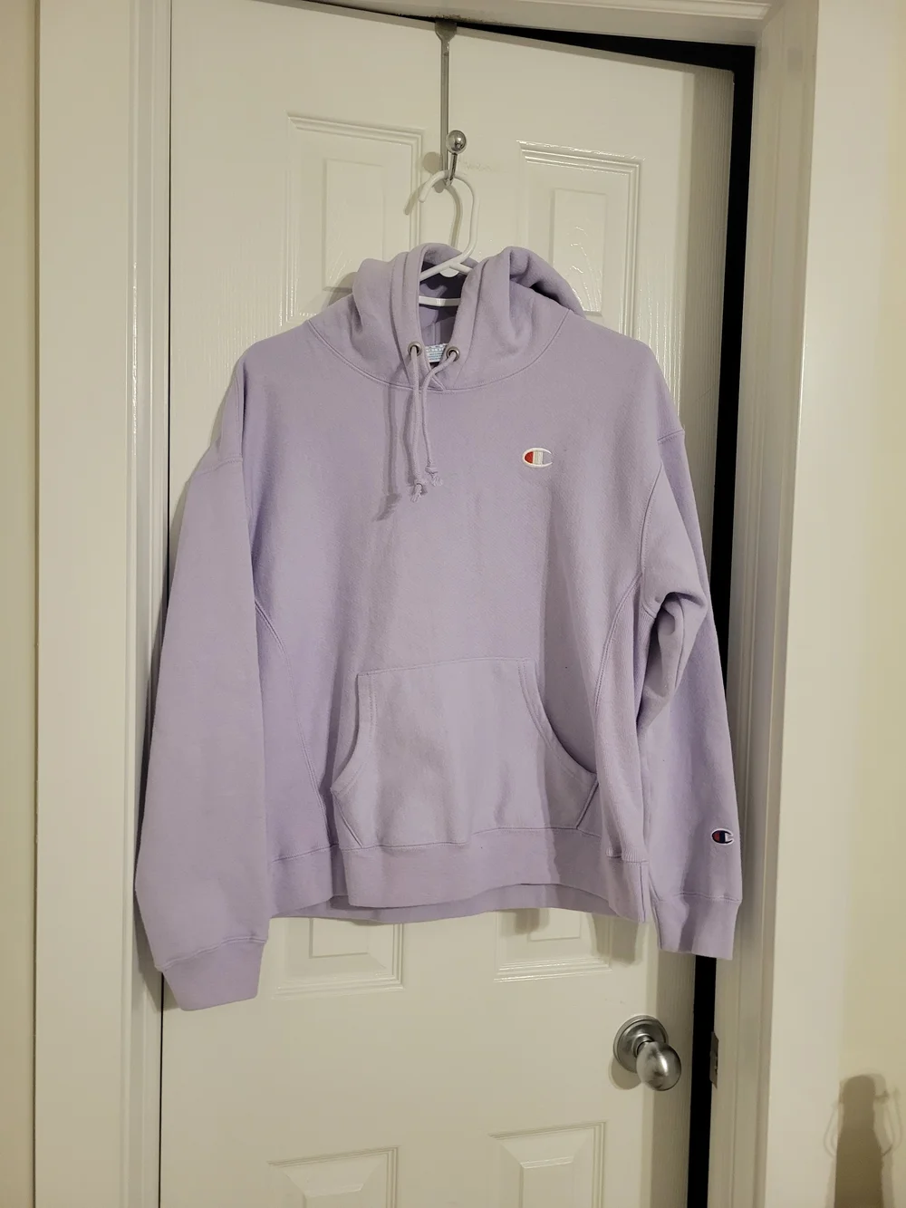 Champion Lavender Pullover Hoodie Size L - Picture 3 of 5
